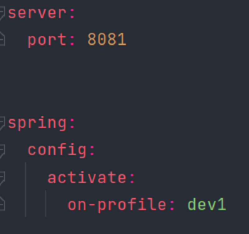 yml file configuration