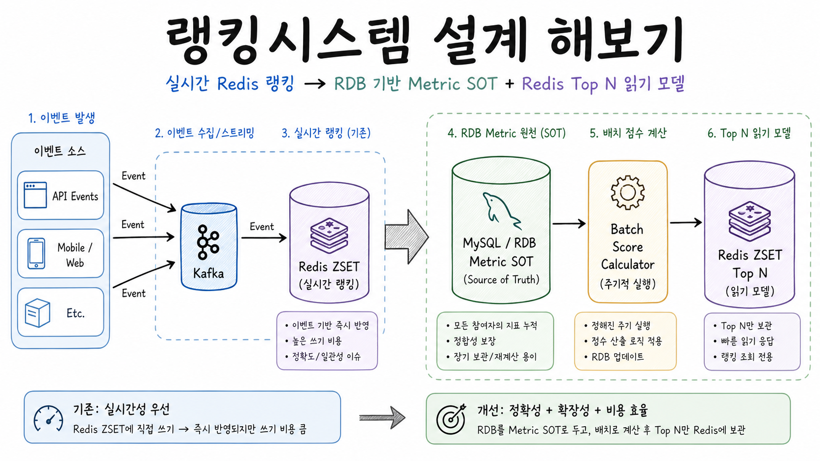 Featured image of post 랭킹시스템 설계 해보기